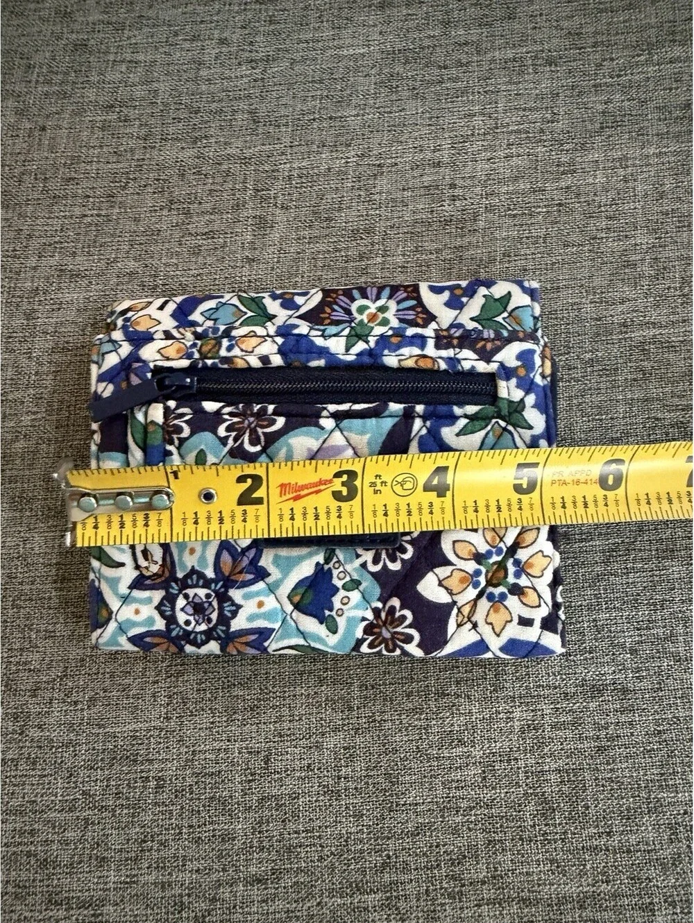 Vera Bradley RFID Mini Trifold Wallet In Lisbon Medallion